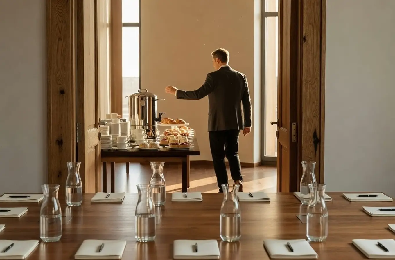 sala szkoleniowa z cateringiem